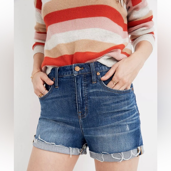 Madewell High-Rise Jean Shorts in Glenoaks Wash size 25 - Picture 1 of 7